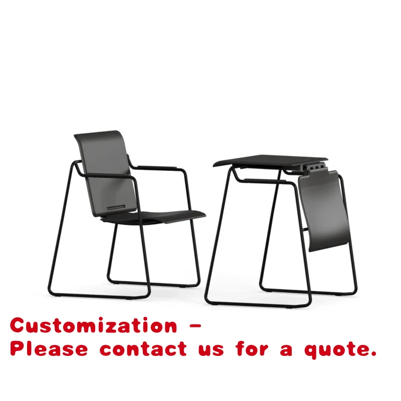 Customize.QS-DC01 Commercial Training Chair Stacking Chair Modern Design Plastic Metal Fixed Armrests Meeting/Training Rooms