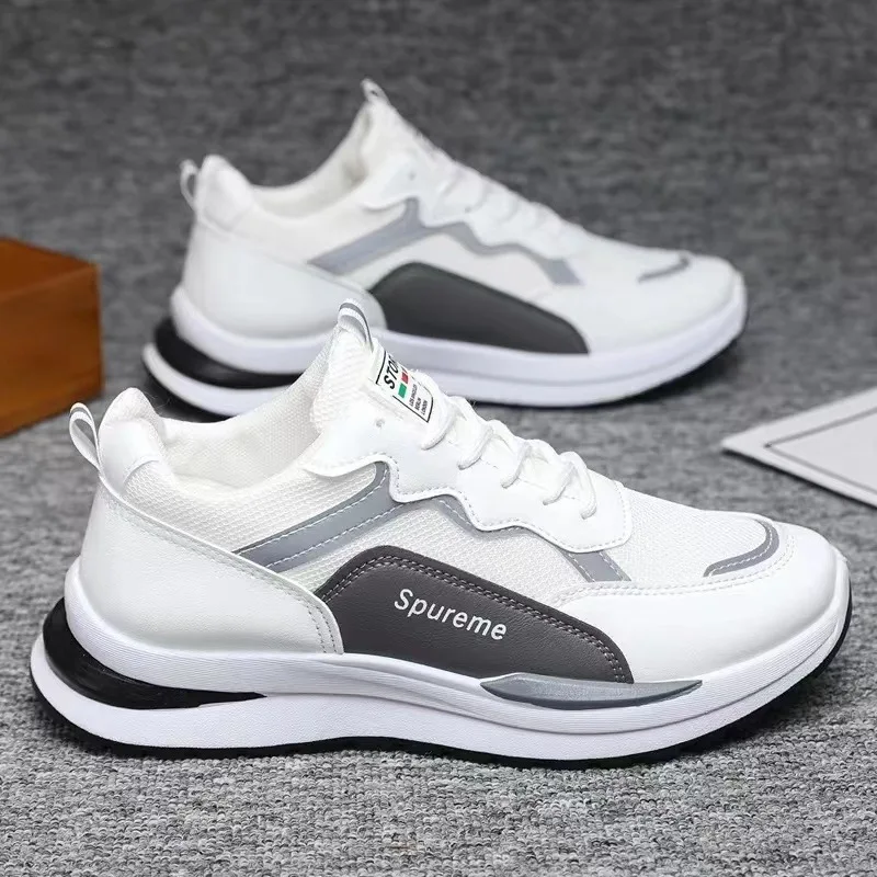 Spring and Autumn New Letter Sports Casual Shoes Mesh Shoes Students Running Tennis Shoes Small White Shoes Retro Loafers