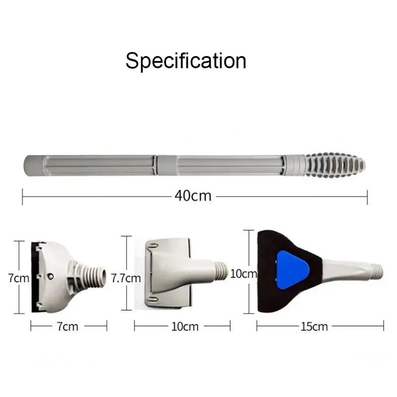 Ensemble de nettoyage de réservoir d'aquarium 3 en 1, haute qualité, nettoyeur d'aquarium, grattoir de filet de poisson, éponge, Kit d'outils de nettoyage, grattoir d'algues pour Aquarium