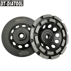 DT-DIATOOL-Diamond Grinding Wheel Double Row Cup M14 Thread for Concrete Hard Stone Granite Marble 1pc Diamond Cup Grindig Disc