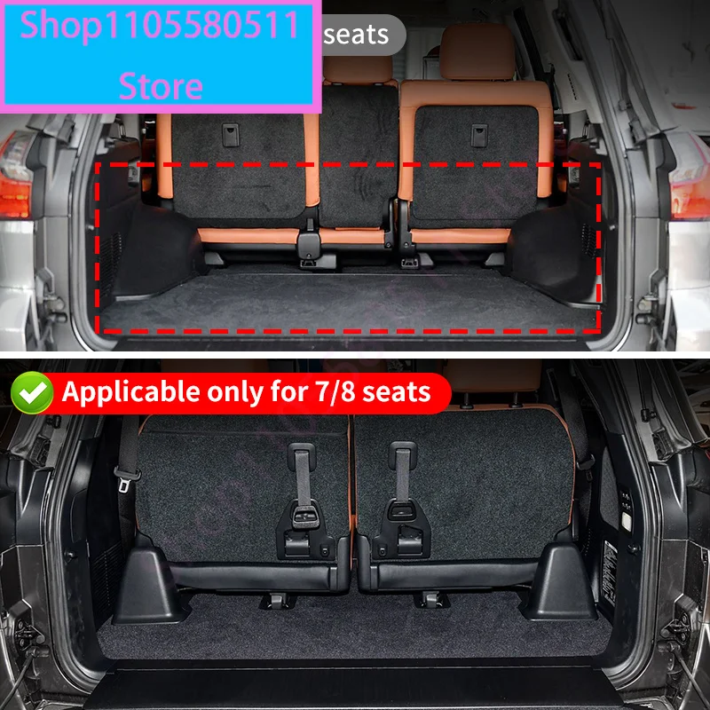 For 2008-2021 Toyota Land Cruiser LC200 J200 Seat Rail Sliding Track Cover Protector Dustproof Anti-Scratch Interior Accessories view 4