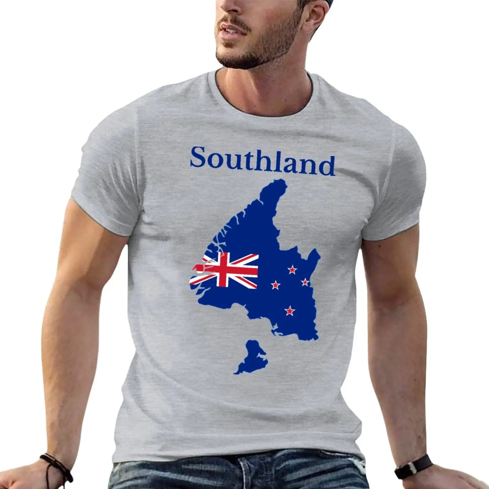 Southland Region Map , New Zealand Region. T-Shirt graphics t shirt korean fashion sports fan t-shirts mens clothes