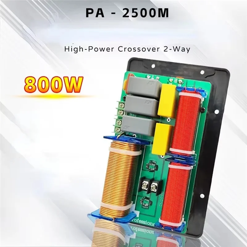 

B92B-Stereo Filters Devices 800W 2 Way Hifi Treble Bass Frequency Divider Home Video Sound Home Speaker DIY