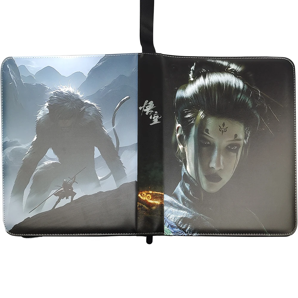 

9Grids Black Myth Wukong Card Binder Book Card Collection Album Holder The Destined One Sun Wukong Card Storage Large Capacity