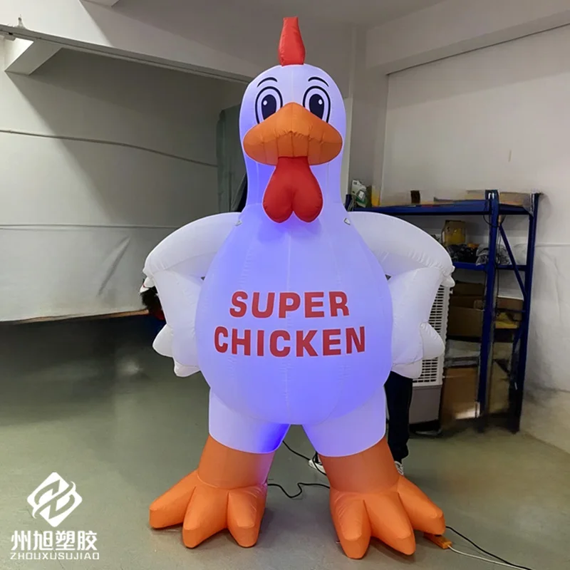 Inflatable rooster, inflatable chicken/fried chicken cartoon model, with custom advertising logo