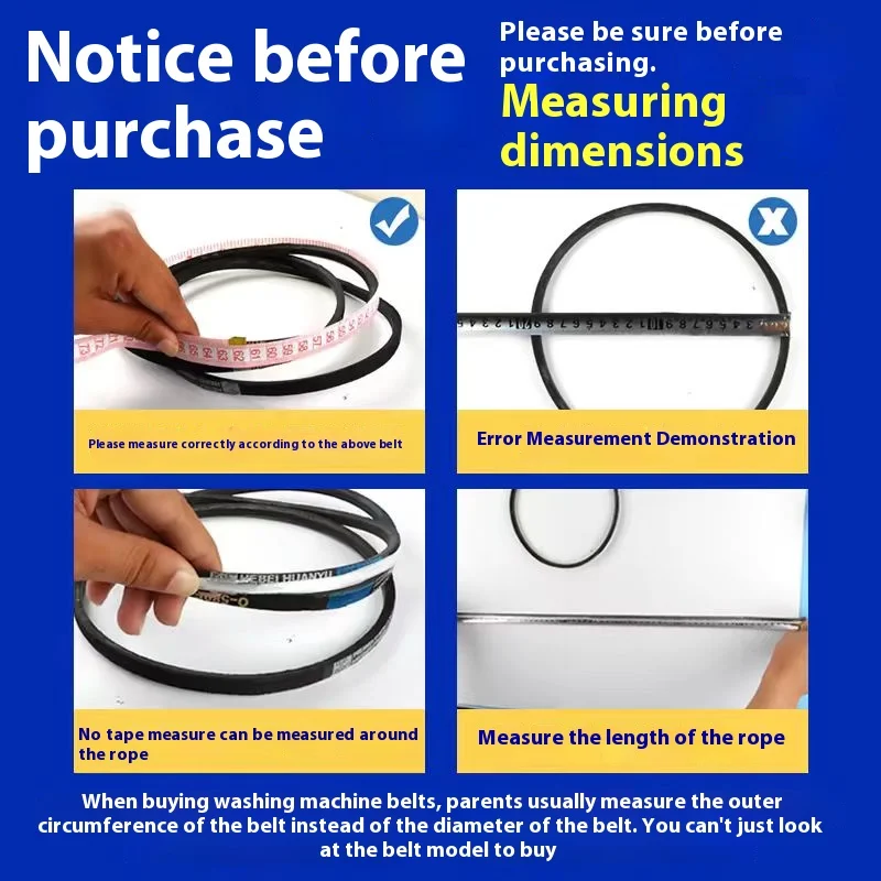 Washing Machine Drive Belt Home Appliance Parts Appliances Automatic washing machine O belt  semi-automatic