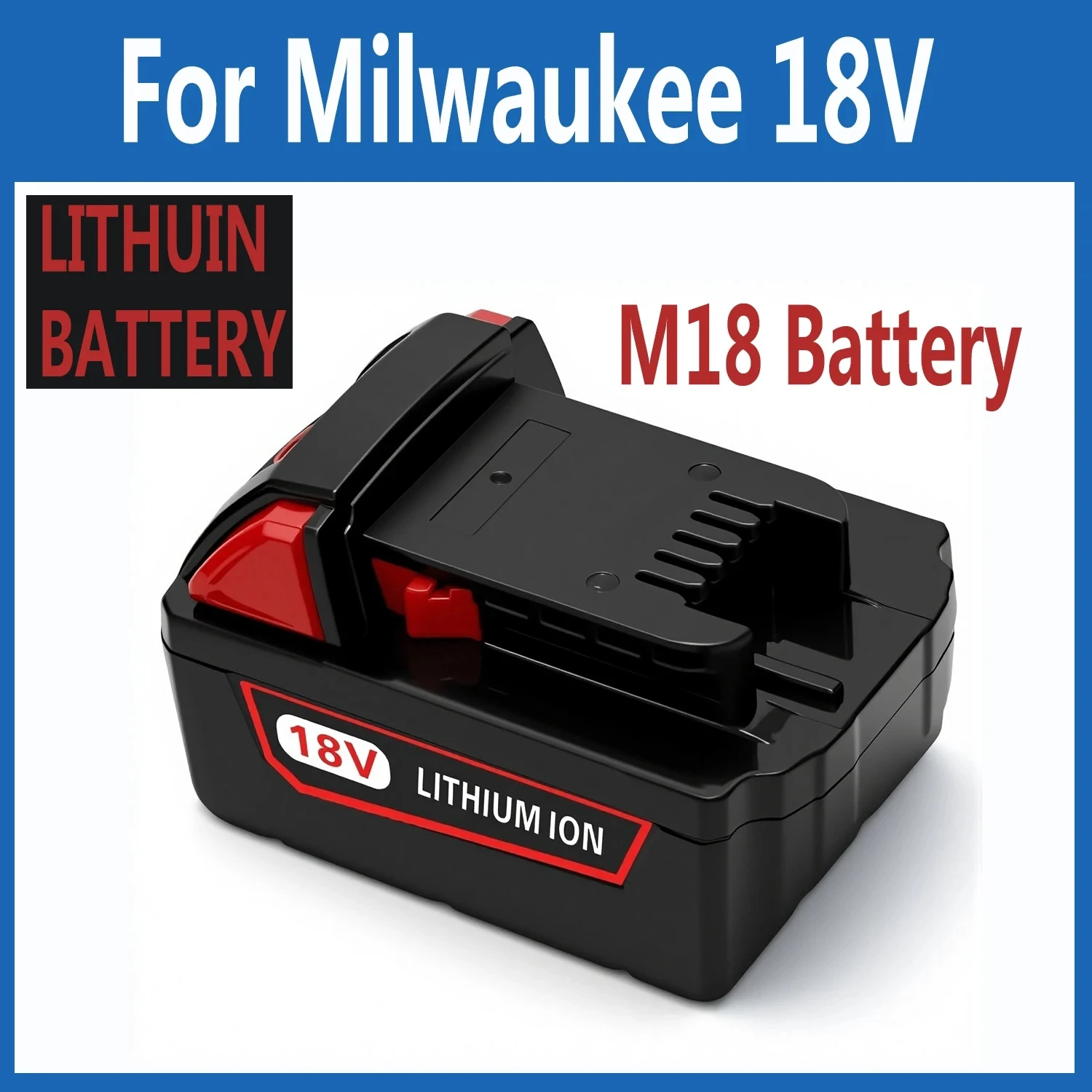 

Корпус ABS + ПК 12,0 Ач 9,0 Ач Аккумулятор M18 Совместимость с аккумулятором для электроинструмента C18B, Li18, M18, M18B