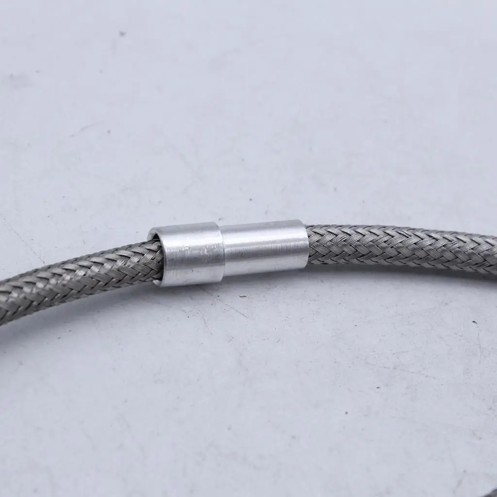 

Adjustable Auto Transmission Kickdown Cable Stainless Braided Detent for C4 Fairlane Van Ranchero