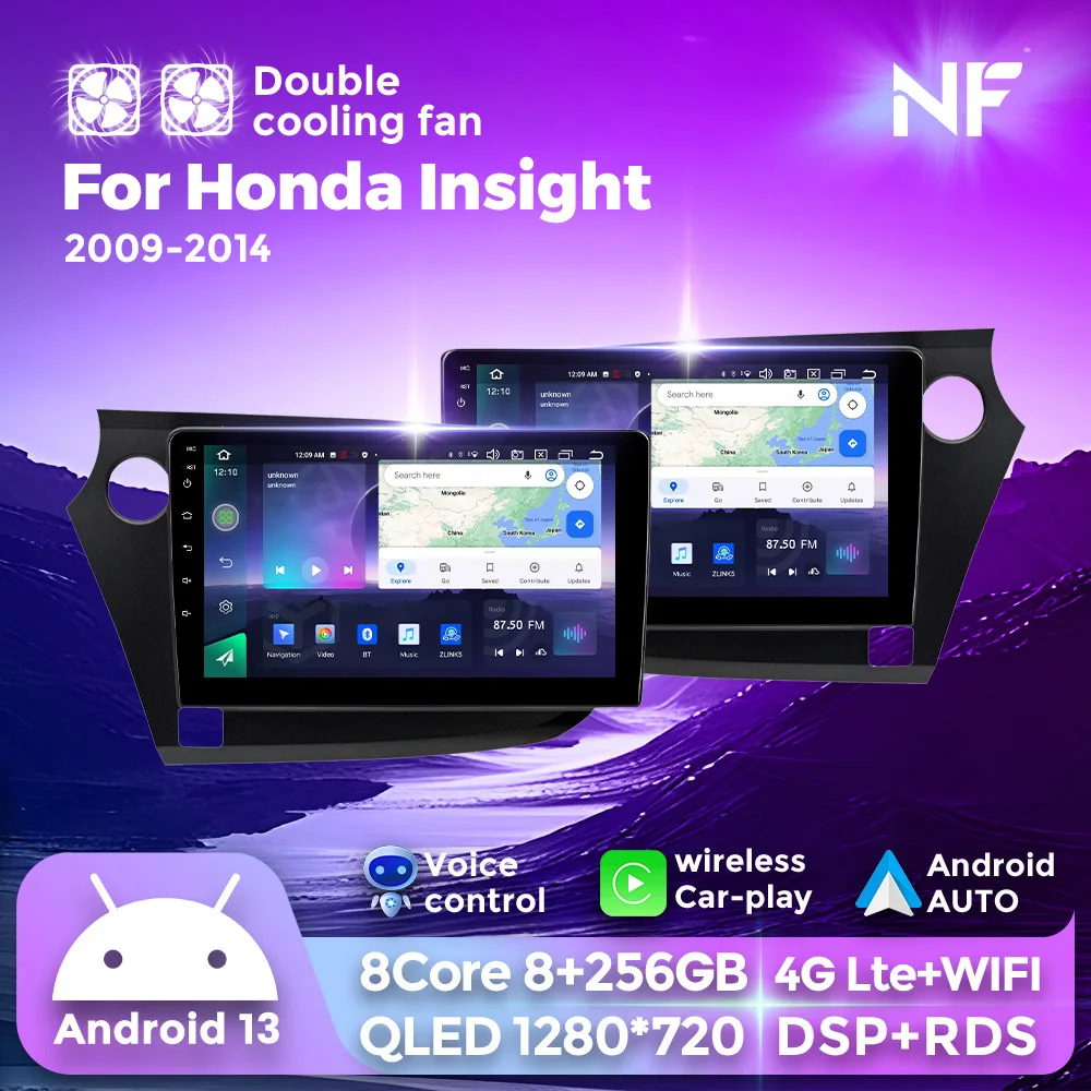 

Android 13 Car Radio 8G+256G 8Core For Honda Insight 2 2009 - 2014 Navigation GPS Multimedia Video Player Wireless Carplay WiFi