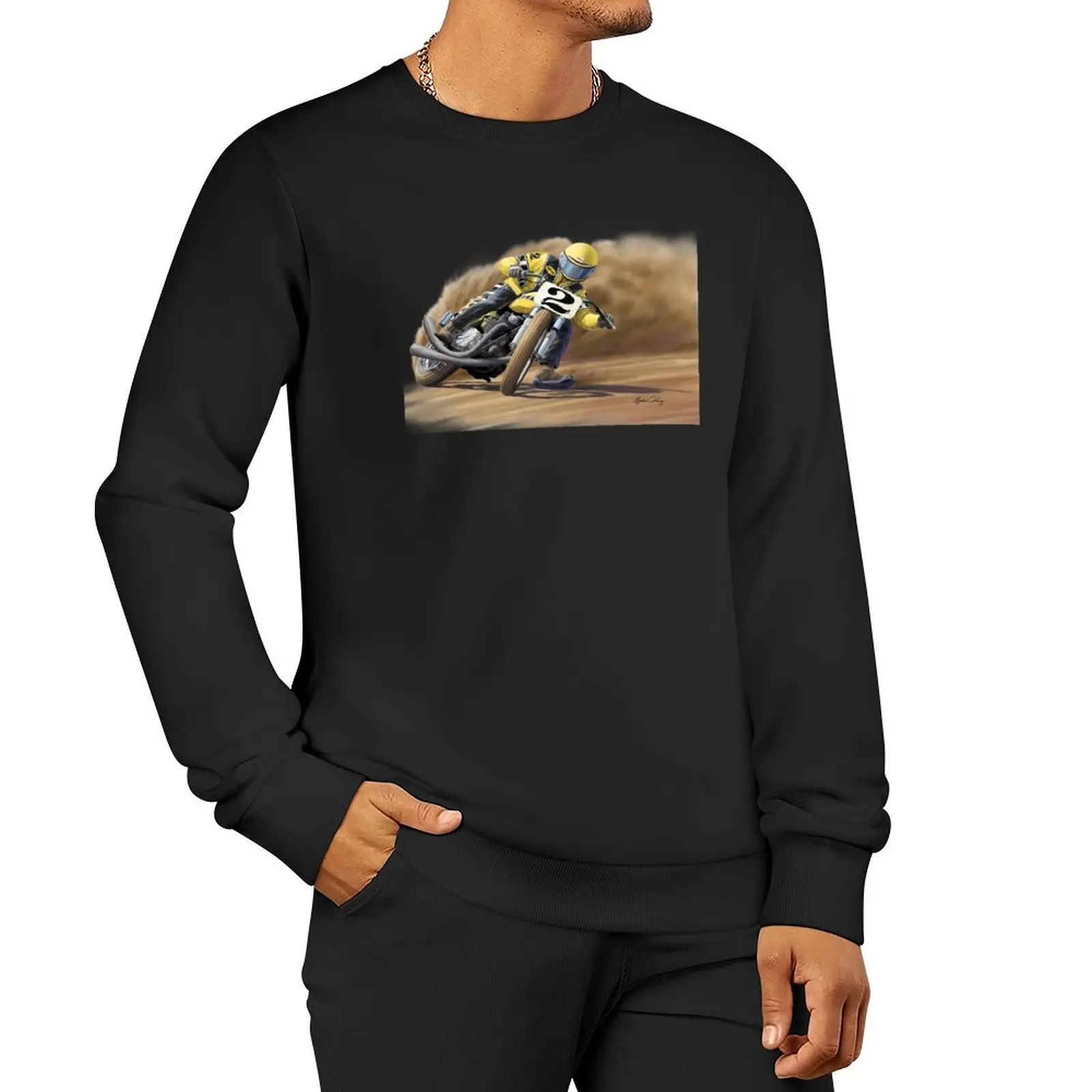 Kenny Roberts Powerslide Pullover Hoodie streetwear men mens clothing autumn new products winter man sweatshirt