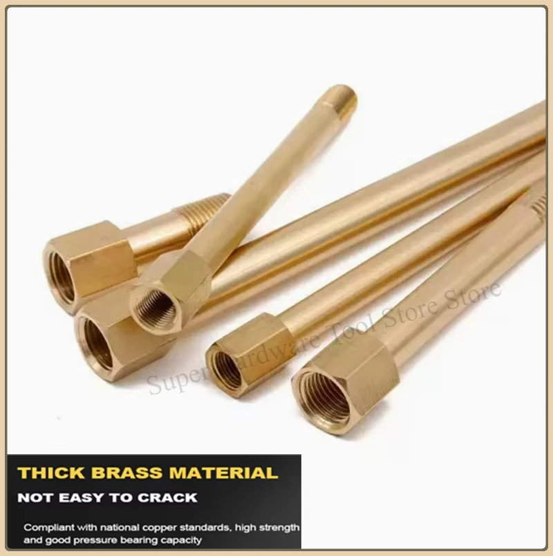 Brass Pipe Extension Connector BSPT Thread 1/8