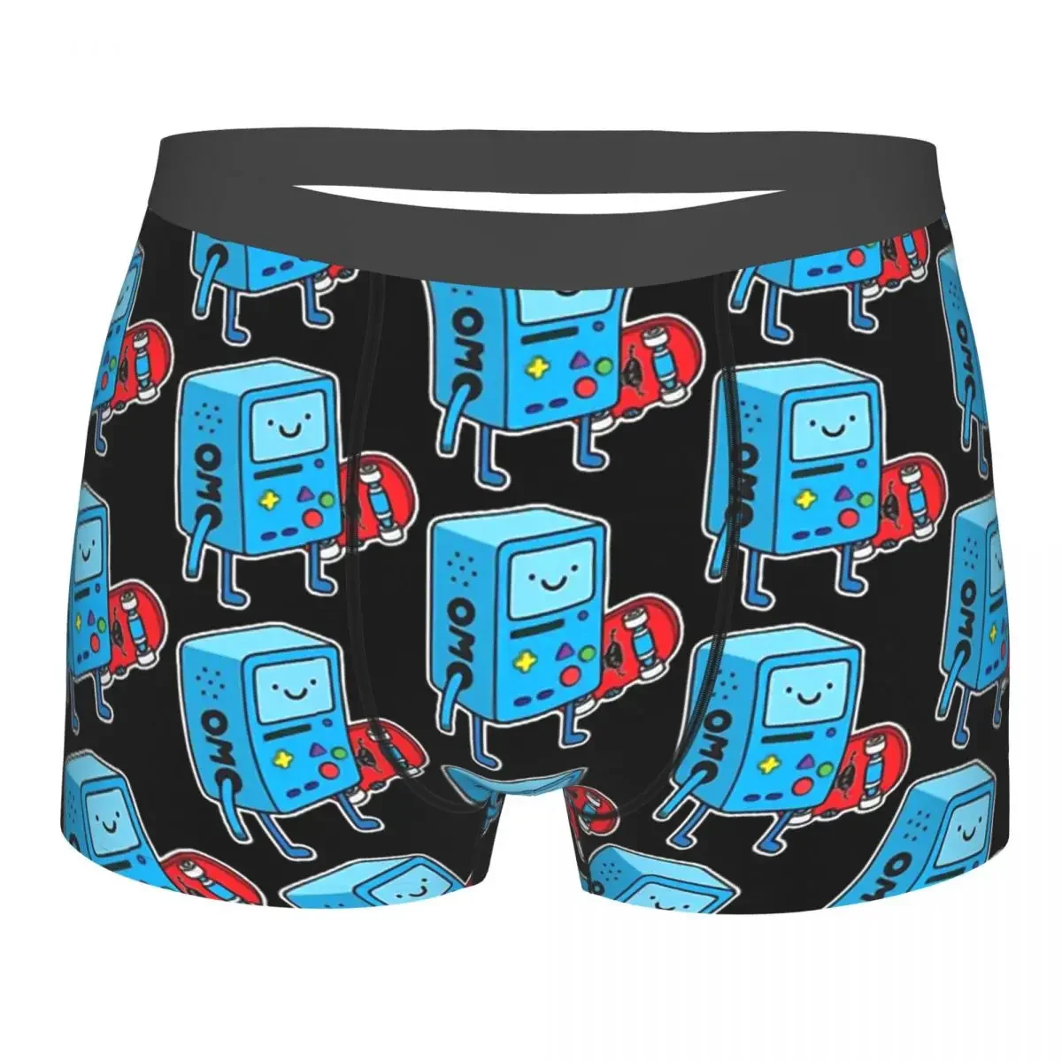 

Gamer Skater Adventure Time Finn Jake BMO Bubblegum TV Underpants Homme Panties Men's Underwear Comfortable Shorts Boxer Briefs
