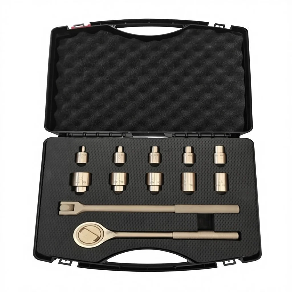 Non-sparking Aluminum Bronze 12-Piece Special Operation Tool Set With Hex Wrench Hand Operated Hard Case & OEM Support