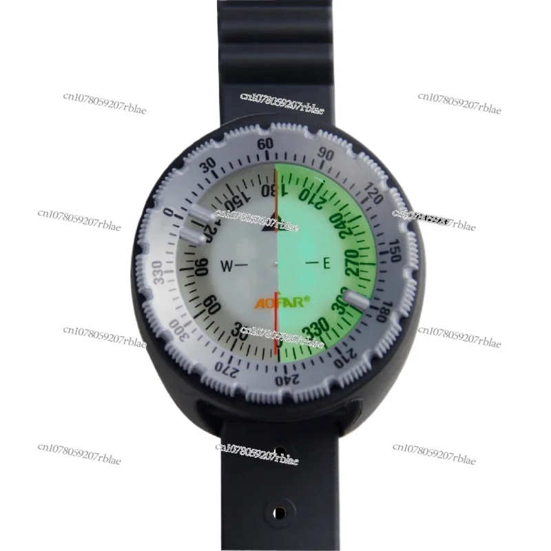 Diving Compass Scuba Technology Underwater Navigation Compass Wrist Strap Compass Luminous Direction Meter Equipment 50 M