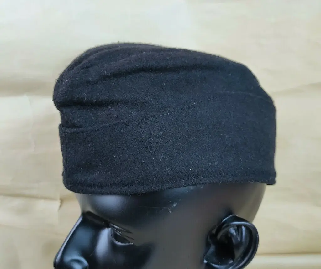 قبعة ريبرو الحرب العالمية الثانية الألمانية إيليت إم بانزر قبعة واقية من الصوف الأسود