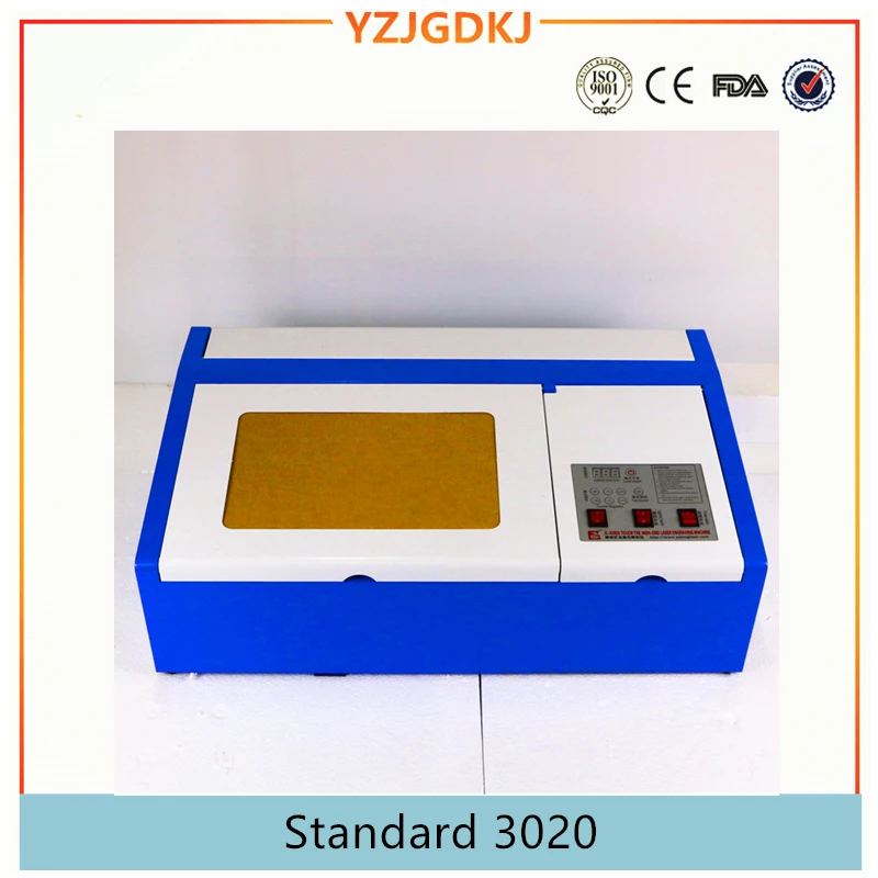 3020 40 w co2 laser graveermachine, laser graveur snijmachine diy laser cutter arcylic lineaire gids coreldraw software