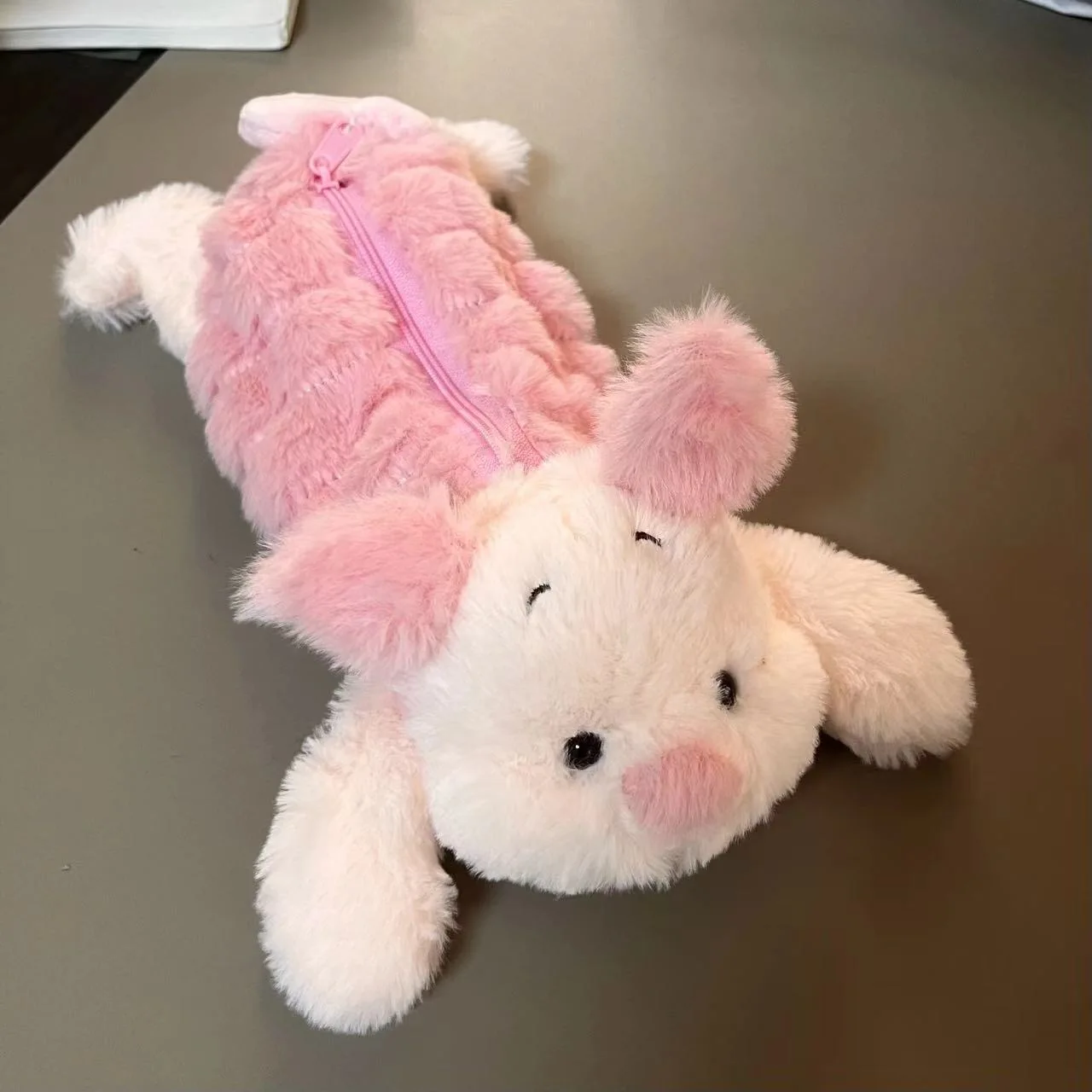 ديزني خنزير صغير أفخم حقيبة أقلام رصاص Kawaii Eeyore أفخم دمية حقيبة أقلام رصاص طالب الكرتون الحلي دراسة القرطاسية أفخم حقيبة أقلام رصاص #4