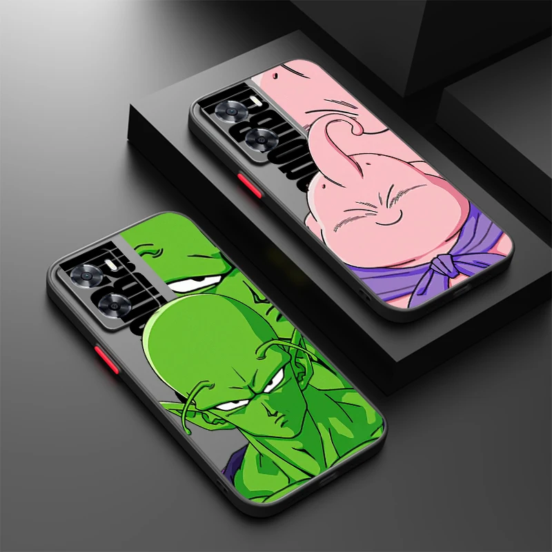 D-Dragon Ball Goku Cute Art Frosted Translucent For OPPO X5 X3 A54S A5 A94 A16 A53S A57 A74 A72 A96 A98 A78 5G Soft Phone Case