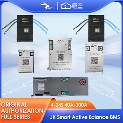 JK BMS 4S 8S 16S 17S 20S 24S 40A 60A 80A 100A 150A 200A LCD RS485 Smart Bluetooth Active Balance 12V 24V 36V 48V 60V 72V Battery