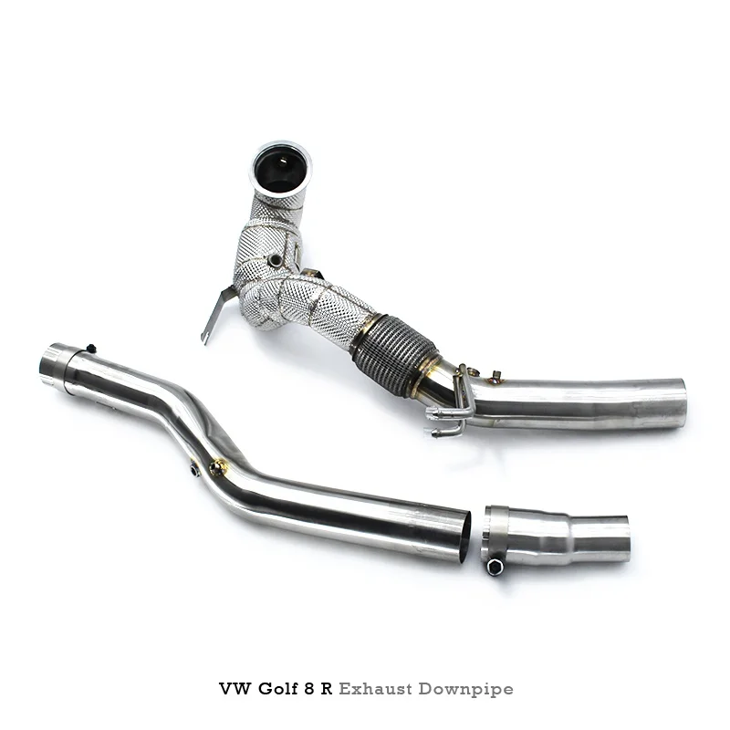 Head Section High flow Pipes Exhaust Pipes branch downpipe Exhaust Pipe with catalyst for VW GOLF8R  VIII/8/8R/R 2019-2022