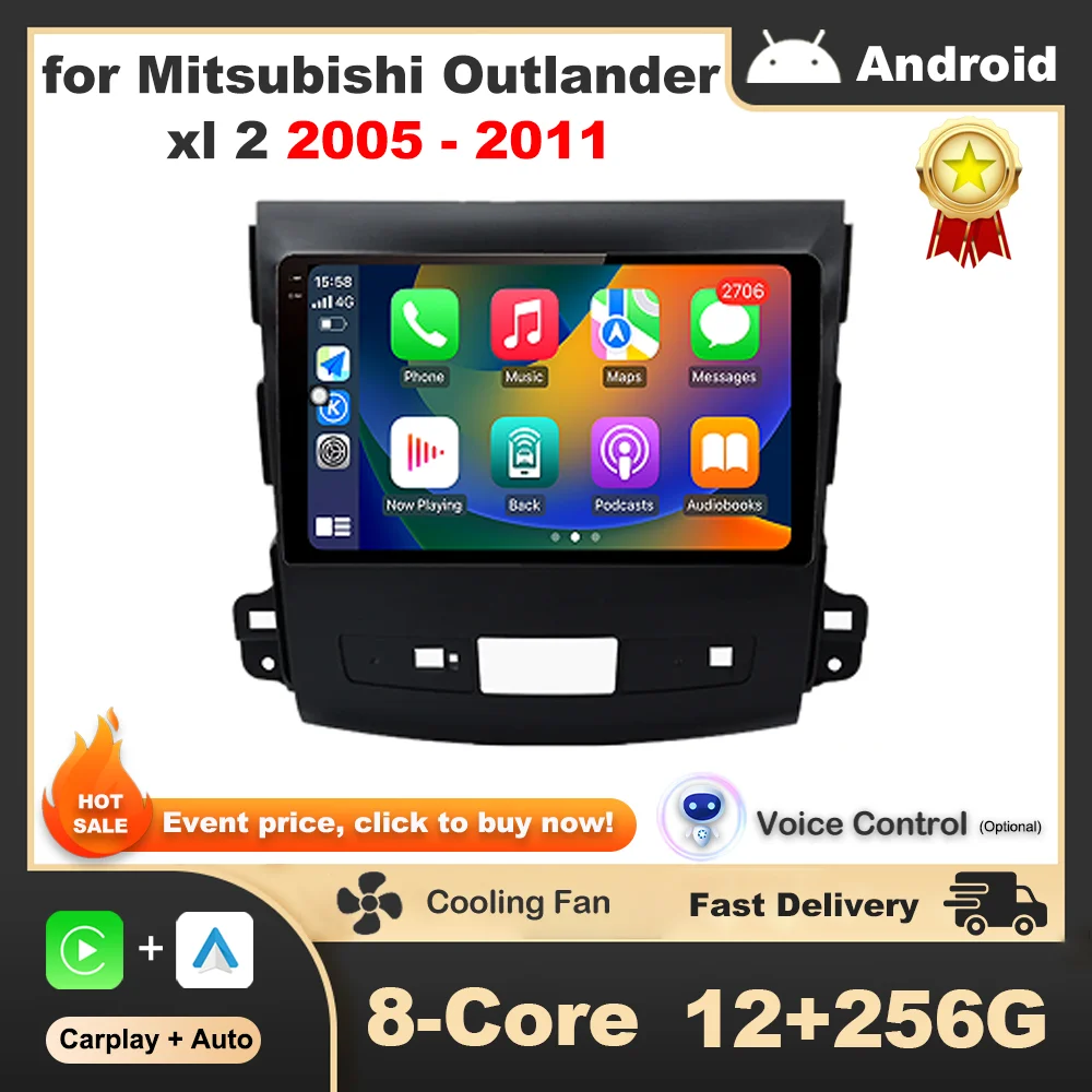 

for Mitsubishi Outlander xl 2 2005 - 2011 Car Radio Video Player GPS Navi 9 '' Auto Accessories Android Intellingent System BT