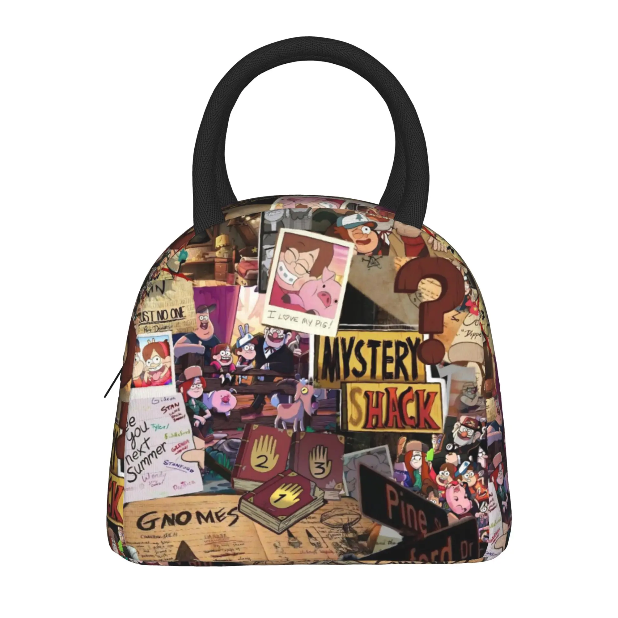 Insulated Lunch Bag G-Gravity Falls Merch  Food Box Fashion Thermal Cooler Bento Box For School