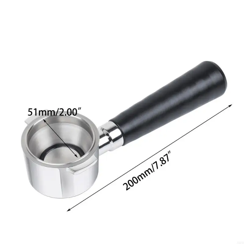 J6PE Filtro café Holote café Cesta filtro substituição máquina para café cozinha