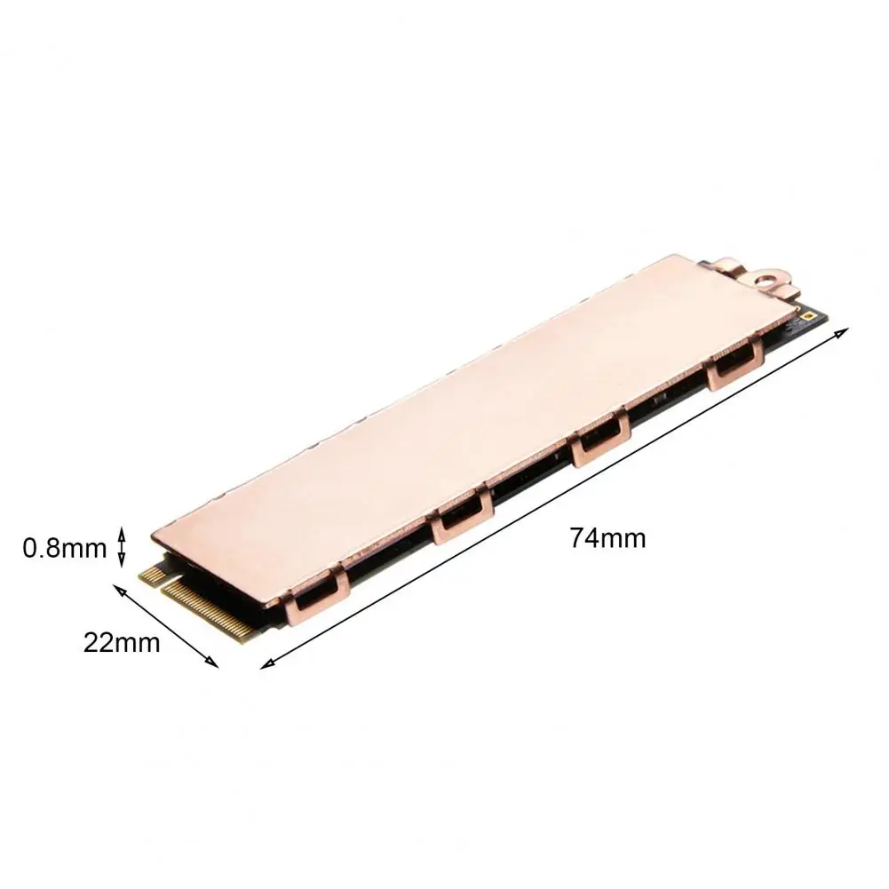 Radiatore a disco rigido Super muto dissipazione del calore veloce con Pad in Silicone termico 2280 NGFF M.2 NVMe Solid State Drive Copper Heat S