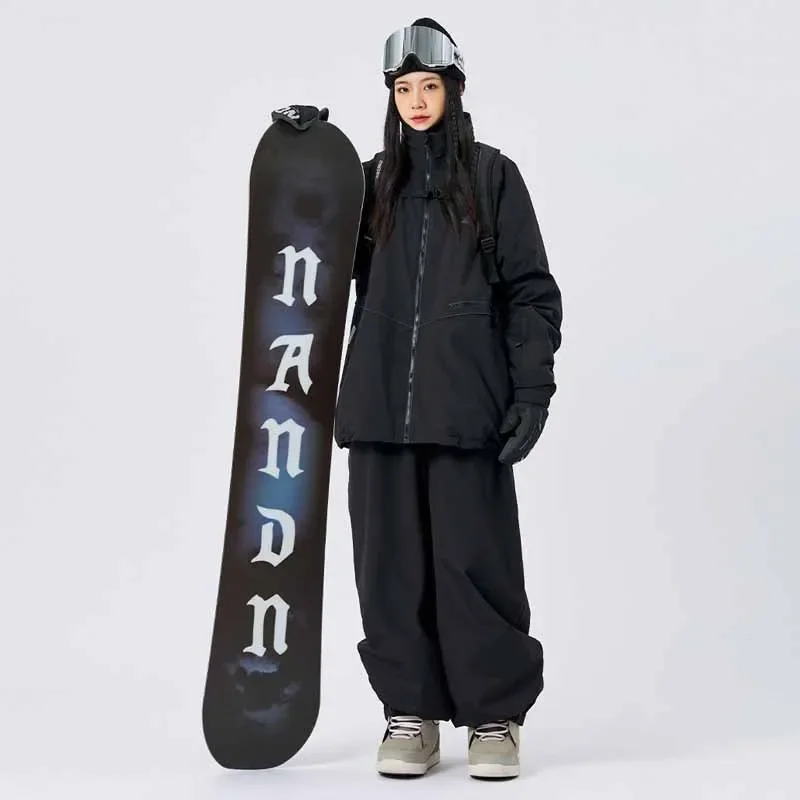 Harbin Northern Potato Ski Pants Men's Women's Single Board Windproof Waterproof Loose Fit Wear Resistant Versatile Casual Pants