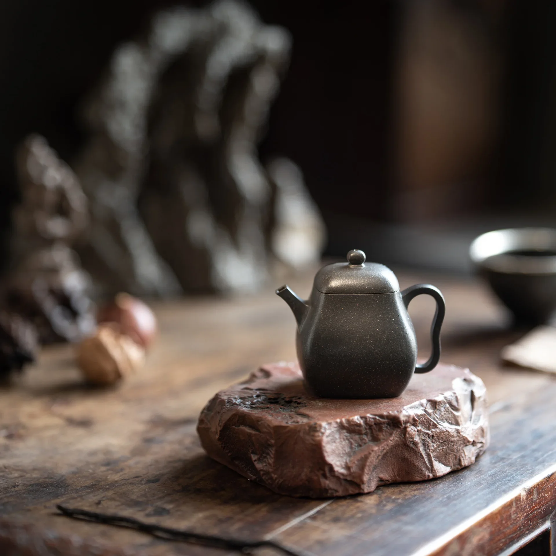 Songhua Qingduan 150ml all-handmade purple clay pot