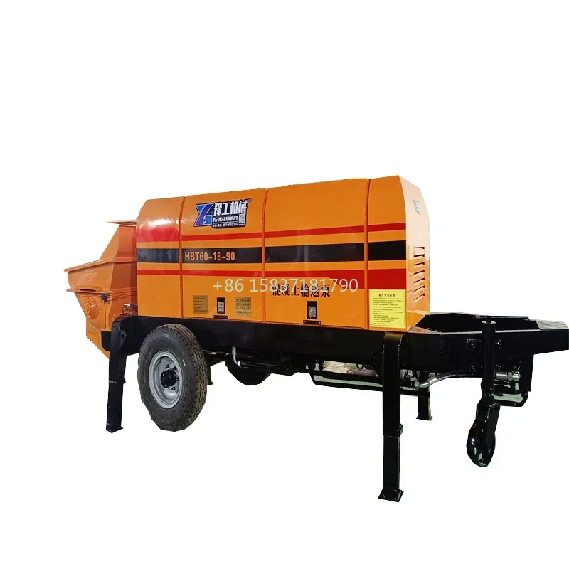 Easy Operate Concrete Pump Mixer Machine High Power Diesel Type Concreting Cement Mixer Pumping Machinery Price for Mexico