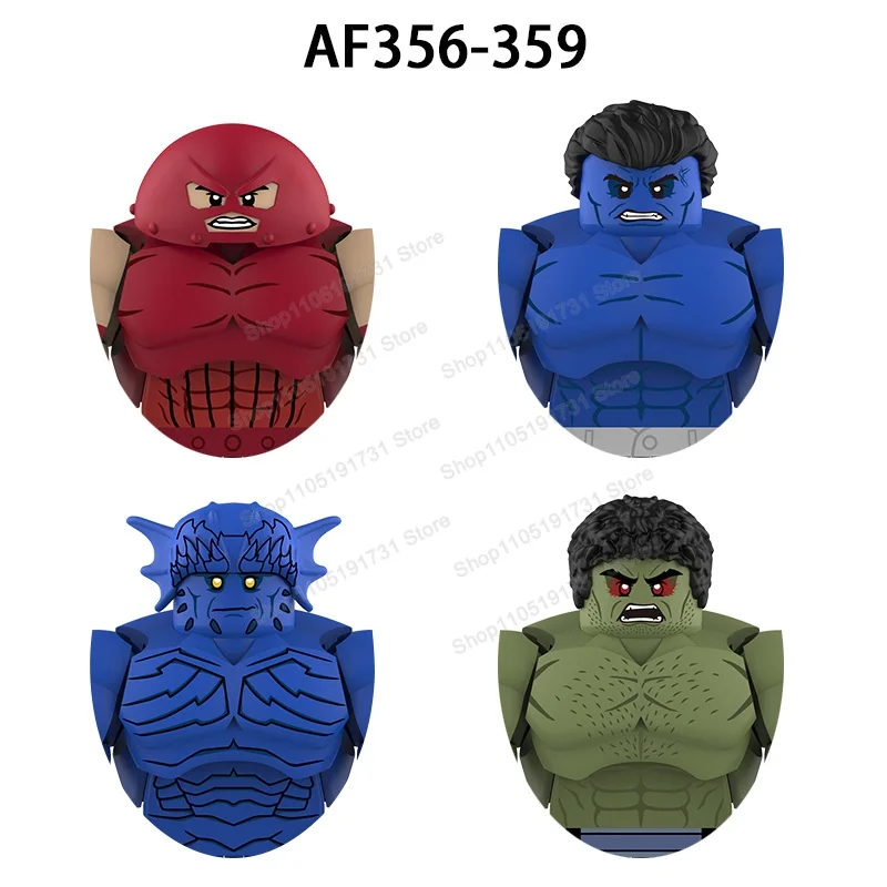 

Горячие аксессуары для героев фильмов, строительные блоки, игрушки, классические фигурки, кирпичи, головоломки, игрушки для мальчиков и детей, подарок AF356-359