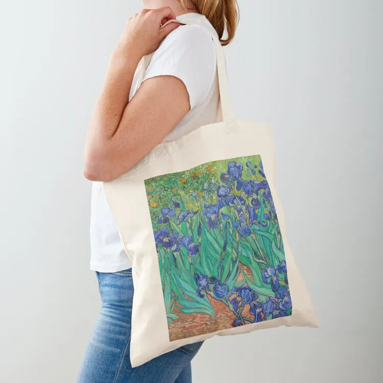 

Irises by Van Gogh (1889) Tote Bag tote bags men eco bag folding Lady bags shoping bag