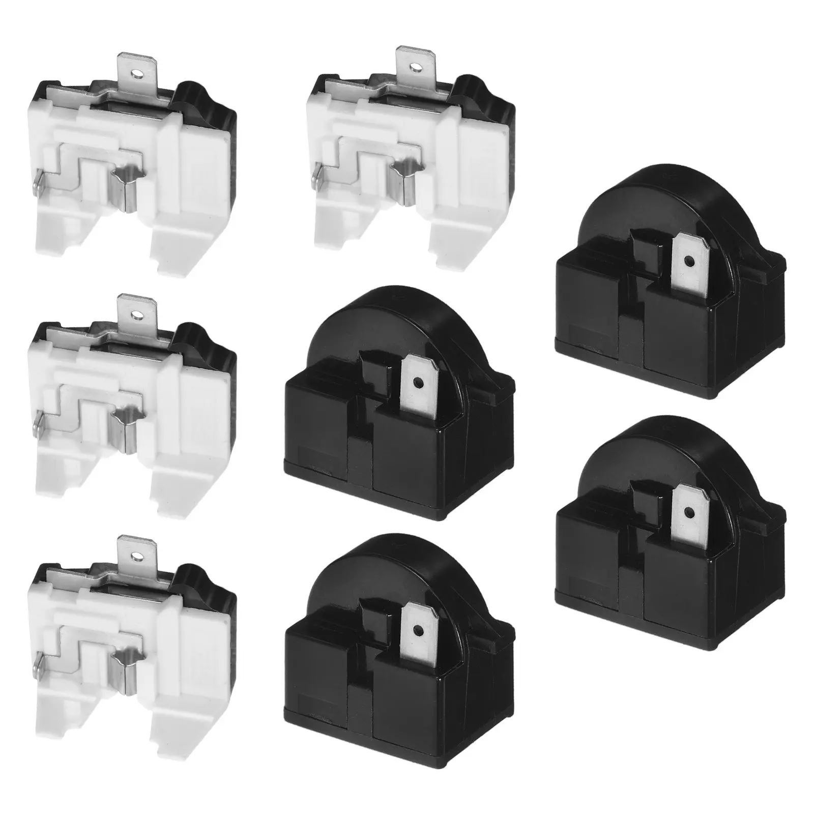 1Set Refrigerator Ptc Starter Relay and Overload Protector Kit Smooth Compressor Start Precise Temperature Control Easy Install