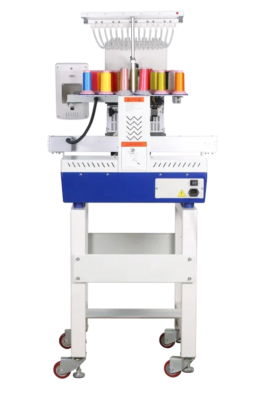 Home Use Industrial Single Head 12/15 Colors/Threads/Needles Embroidery Machine Video Technical Support