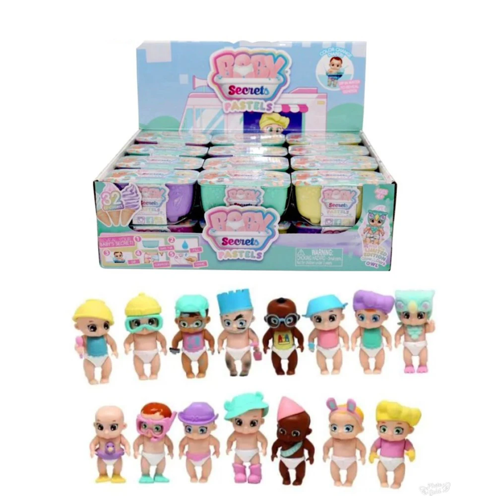 أسرار الطفل الباستيل سلسلة 7 حمام دمية مفاجأة هدية صندوق أعمى دمية المنمنمات الأصلية جمع اللعب الهدايا صندوق أعمى لطيف #4