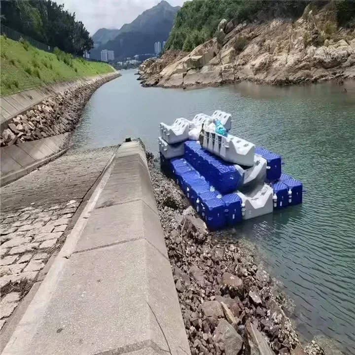 New Product Boat Dock Plastic Floating Jet Ski Belt Roller Grey Floating Bridge Sea Lake Boat Floating Dock Plastic view 4