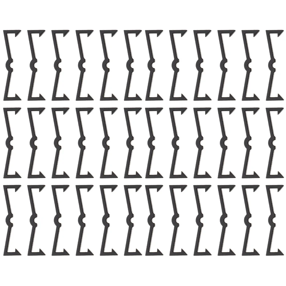 

50 шт., замки для перфорированных крючков, пластиковые фиксаторы для крючков, безопасные зажимы для хранения в гараже, аксессуары для перфорированной доски, подвесной органайзер
