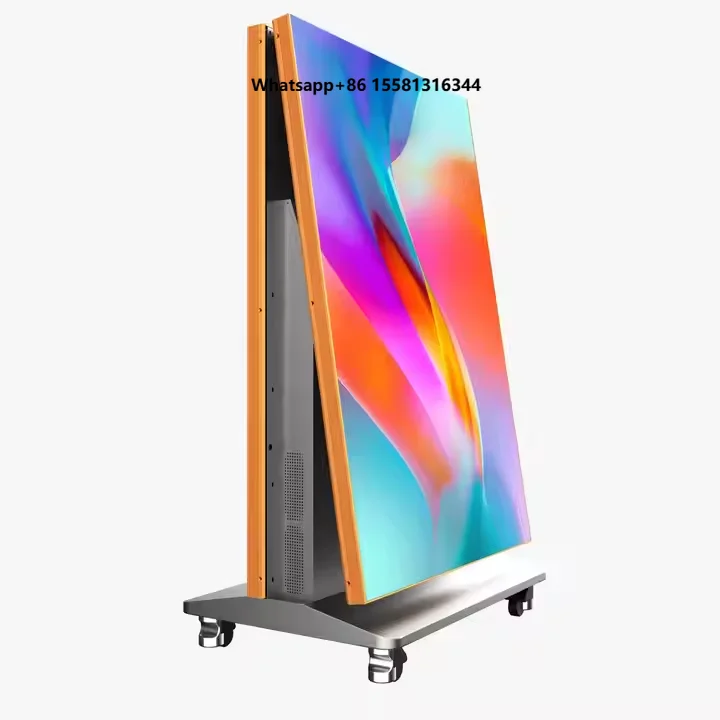Factory Directly Sell Folding Led Poster Double-sided Poster Screen Mirror Screen  Advertising