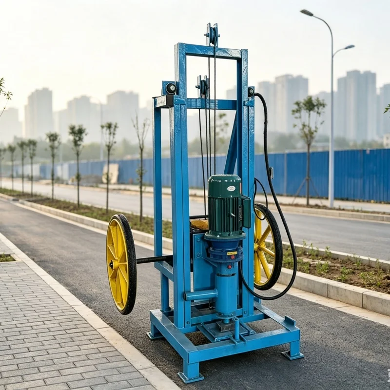 Customized Drilling Rig, Small Water Well Drilling Rig for Field Operation, Complete Set of Civil‑use Drilling Equipment