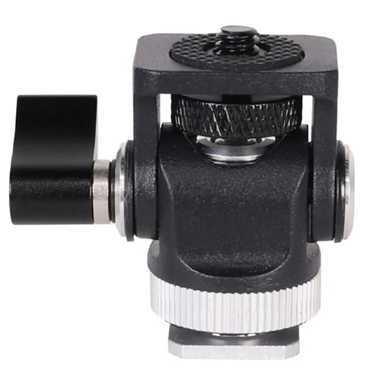 ABAN Flash Camera Accessories Portable Hot Shoe Mount Tools Mini Ball Head Adapter Angle Adjustable Photography DSLR Style B