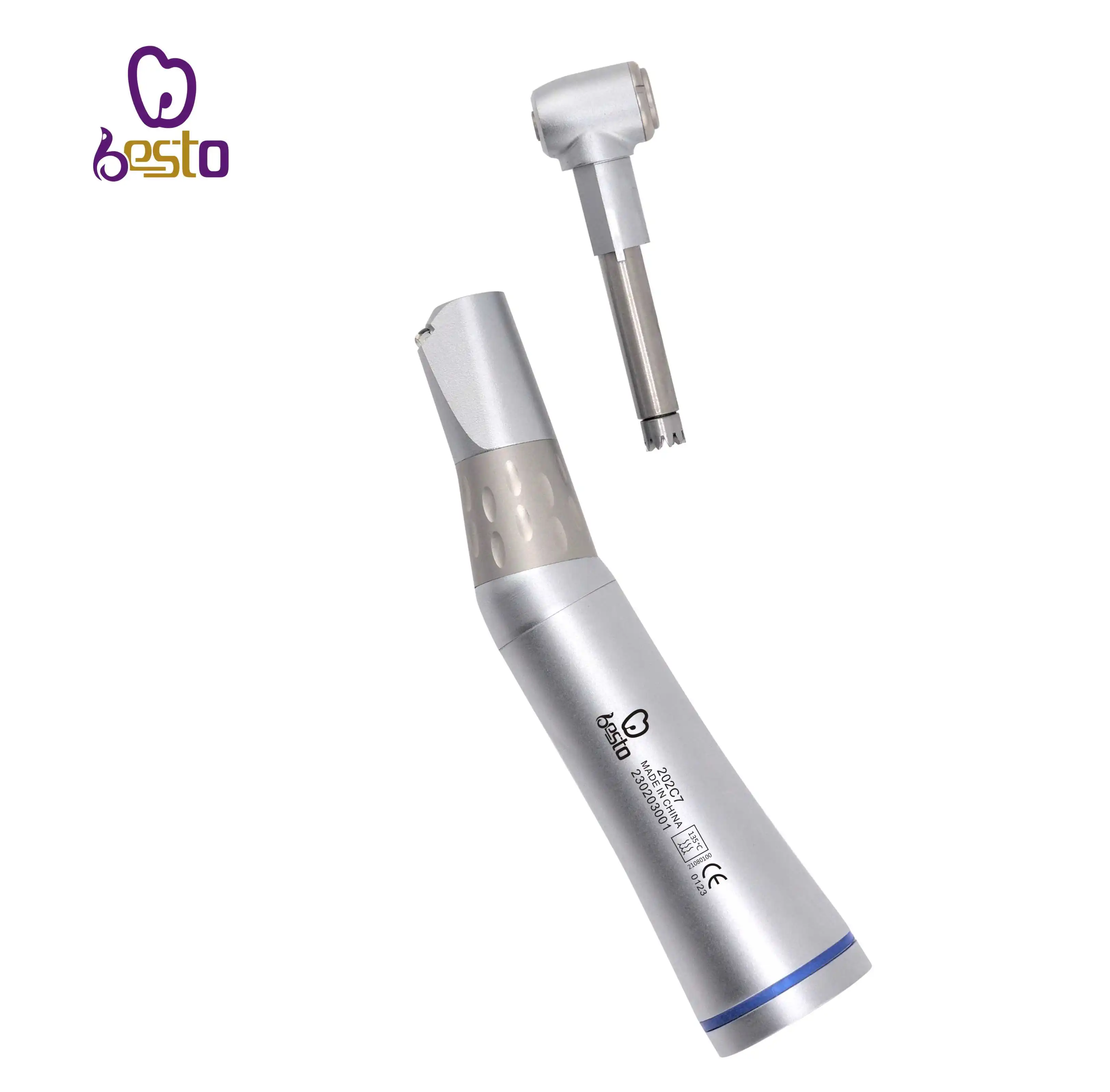 

den tal 1:1 LED Inner water Contra angle low speed den tal handpiece