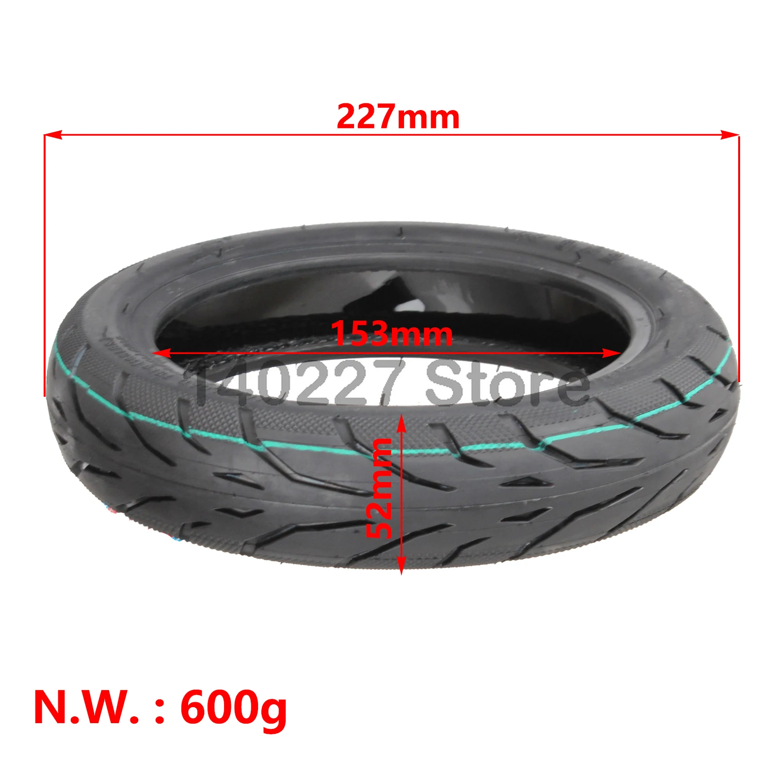 9-inch 9x2 rubber self-healing tire suitable for Xiaomi M365 Pro 1S electric scooter tubeless vacuum tire, durable and sturdy