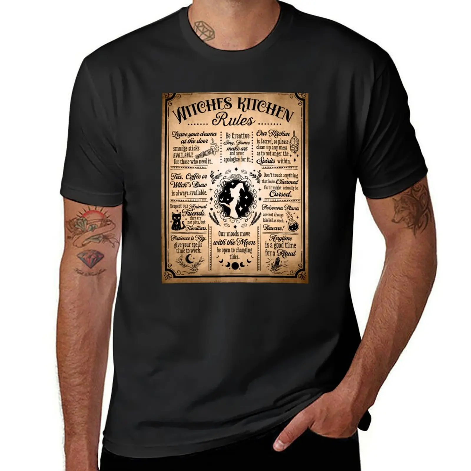 Witches Kitchen Rules Vintage T-Shirt cute tops plain hippie clothes vintage t shirts for men graphic