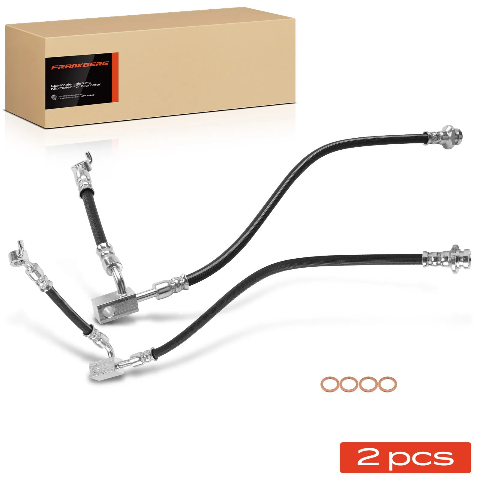 Frankberg 2x Tuyaux de frein avant gauche et droit pour Infiniti QX56 56 2012-2013 46211ZV01B 2201367 H621252