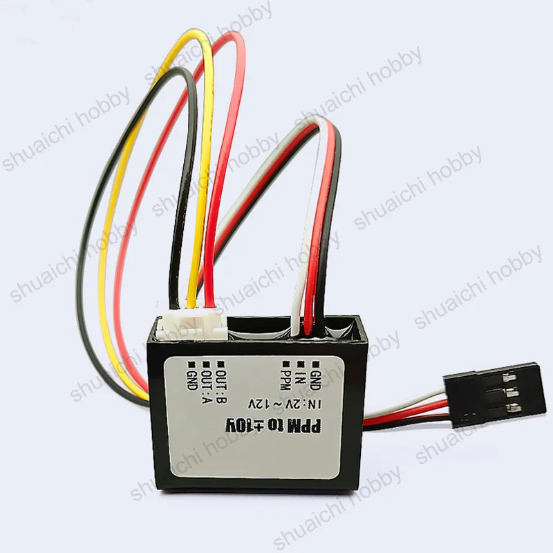 1PC RC Receiver PWM to Analog Signal Conversion Module 50HZ-250HZ to ±5V/±10V DA (Digital-to-Analog) Signal Converter w PLC Port