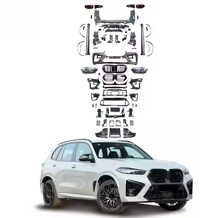 

High-End Seamless-Fit ForBMW X5 G05 (2019-2021) Upgrade To New X5M F95 Lci Style PP Material Car Body Kit