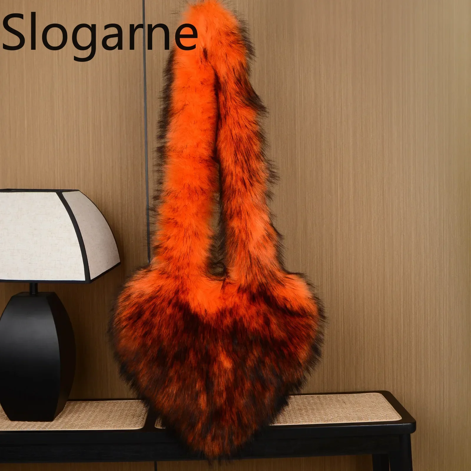 Heart Shaped Faux Fur Shoulder Bag Fluffy Plush Winter Women Handbags Cute Love Crossbody Bags for Women 2026 Tote Lady Shopper