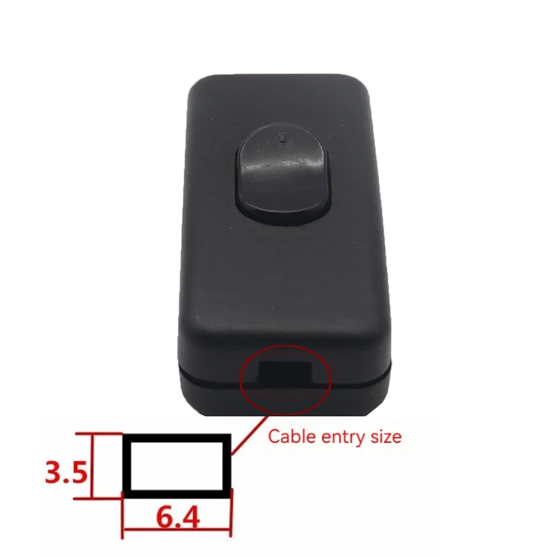 【5-2PCS】AC 0-250V 6A Lnline ON/OFF Light Switch Toggle Rocker Switches Control For LED Lighting Table Desk Lamp