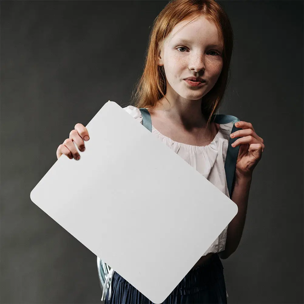 

2Pcs Portable Double Sided Whiteboards Small Dry Erase Boards for Classroom Office Home Lightweight Reusable Writing Surface
